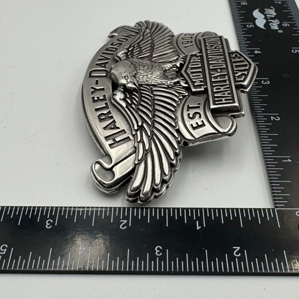 Harley-Davidson 2008 Eagle Bar & Shield Belt Buckle Silver 99401-09VM Biker Mens